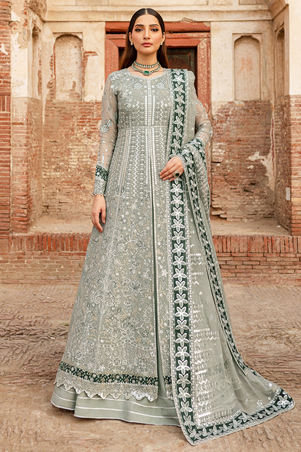 Farasha | Ritzier Wedding Formals |  Grey Veil - by - Libasekhas UK - Registered Vendor of : Farasha - 100% Original Designer Dresss