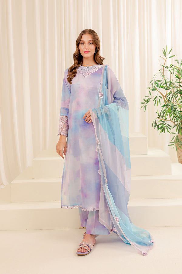 Farasha | Printed Essentials | SNOWY DOVE - by - Libasekhas UK - Registered Vendor of : Farasha - 100% Original Designer Dresss
