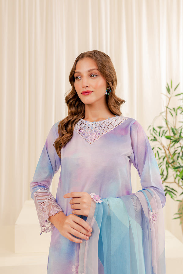 Farasha | Printed Essentials | SNOWY DOVE - by - Libasekhas UK - Registered Vendor of : Farasha - 100% Original Designer Dresss