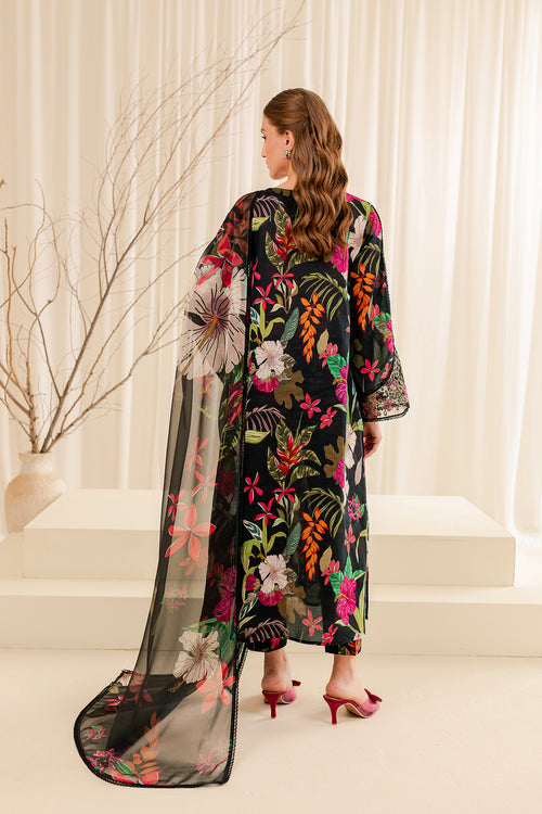 Farasha | Printed Essentials | EBONY PASSION - by - Libasekhas UK - Registered Vendor of : Farasha - 100% Original Designer Dresss