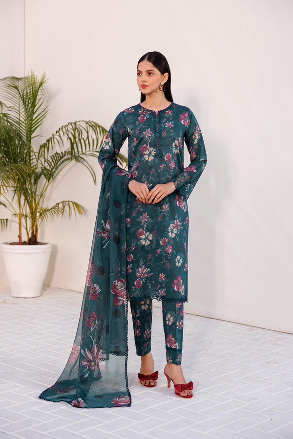 Farasha | Printed Essentials | FLORAL HAZE - by - Libasekhas UK - Registered Vendor of : Farasha - 100% Original Designer Dresss