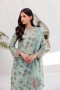 Farasha | Printed Essentials | MINT BREEZE - by - Libasekhas UK - Registered Vendor of : Farasha - 100% Original Designer Dresss