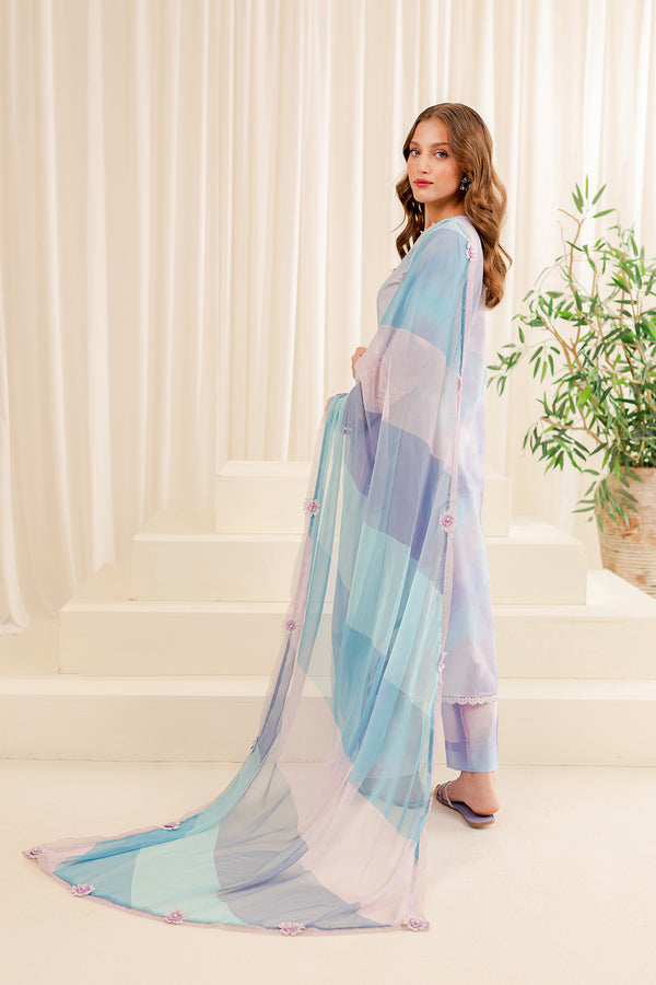 Farasha | Printed Essentials | SNOWY DOVE - by - Libasekhas UK - Registered Vendor of : Farasha - 100% Original Designer Dresss