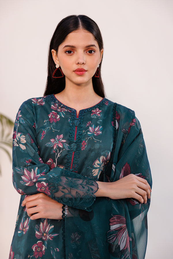Farasha | Printed Essentials | FLORAL HAZE - by - Libasekhas UK - Registered Vendor of : Farasha - 100% Original Designer Dresss