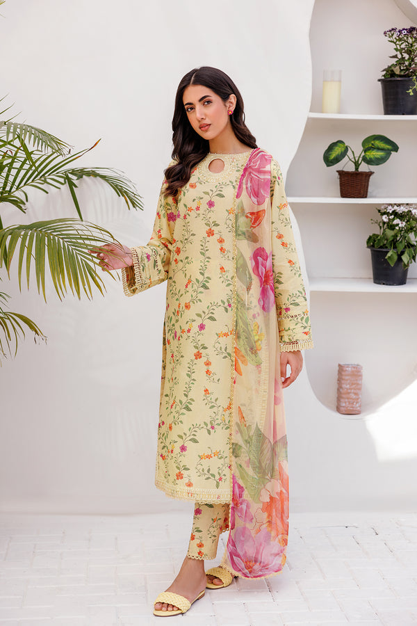 Farasha | Printed Essentials | PASTEL GLEAM - by - Libasekhas UK - Registered Vendor of : Farasha - 100% Original Designer Dresss