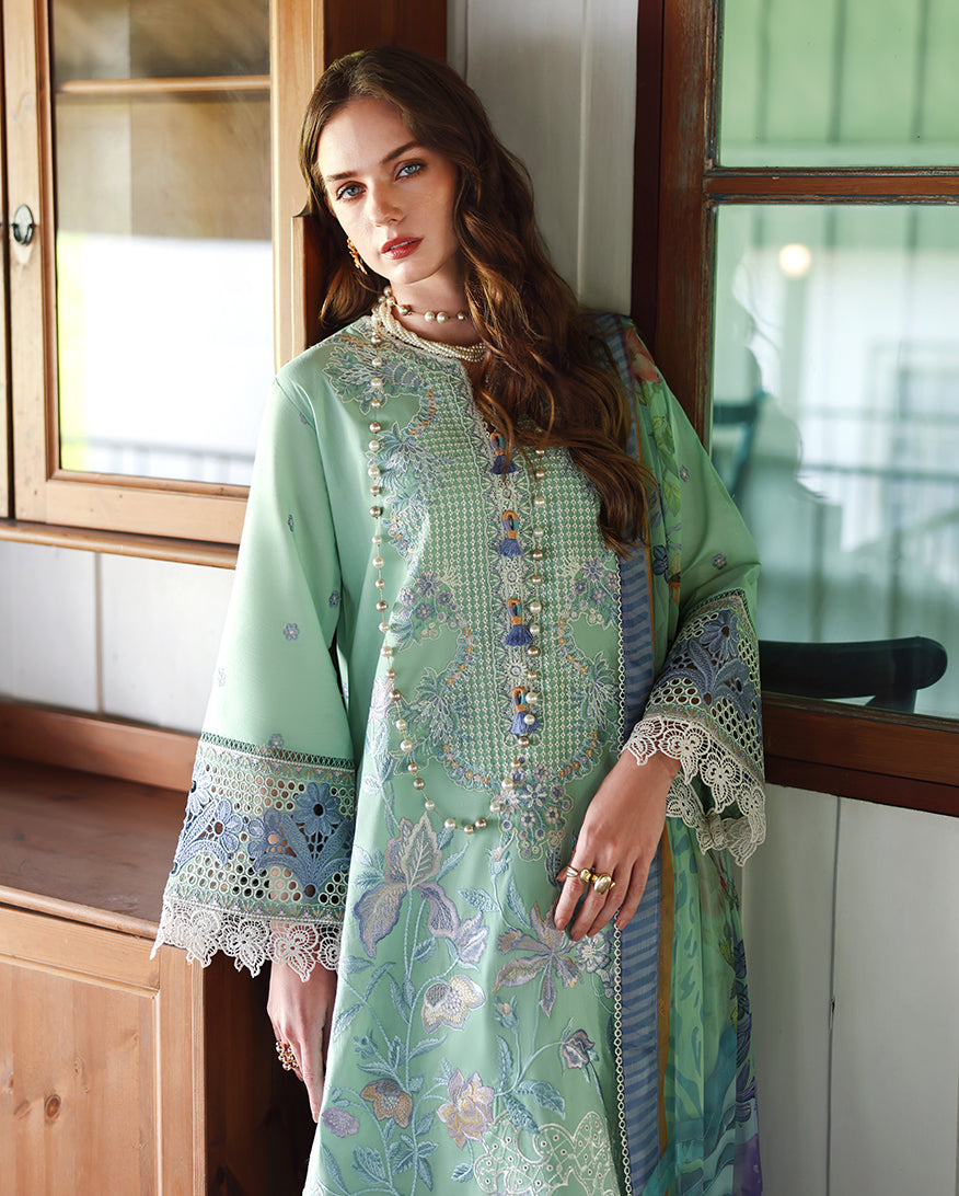 Mushq | The Secret Garden Lawn | Fernlore - by Libasekhas UK - Registered Vendor of : Mushq - 100% Original Designer Dress