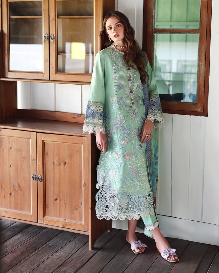Mushq | The Secret Garden Lawn | Fernlore - by Libasekhas UK - Registered Vendor of : Mushq - 100% Original Designer Dress