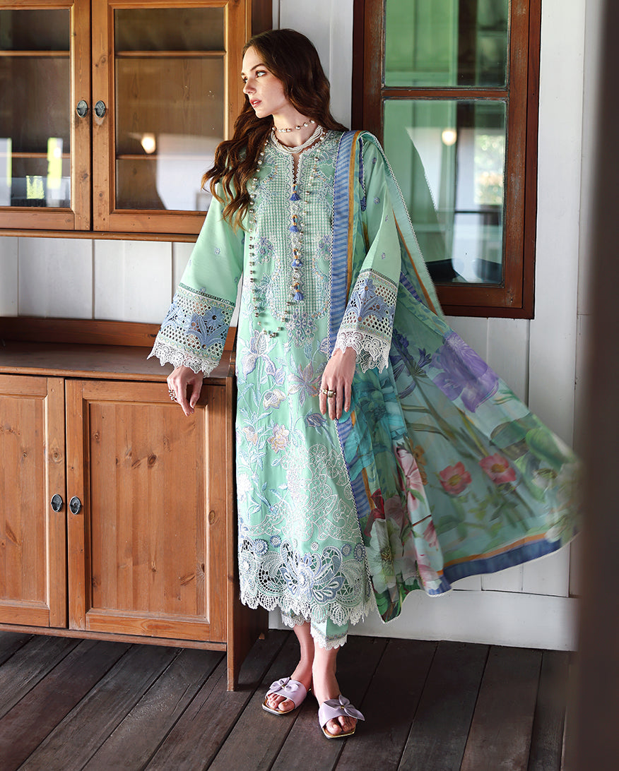 Mushq | The Secret Garden Lawn | Fernlore - by Libasekhas UK - Registered Vendor of : Mushq - 100% Original Designer Dress