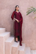 Azure | Embroidered Ensembles 3 Pcs | Fire Lily - Libasekhas