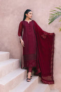 Azure | Embroidered Ensembles 3 Pcs | Fire Lily - Libasekhas