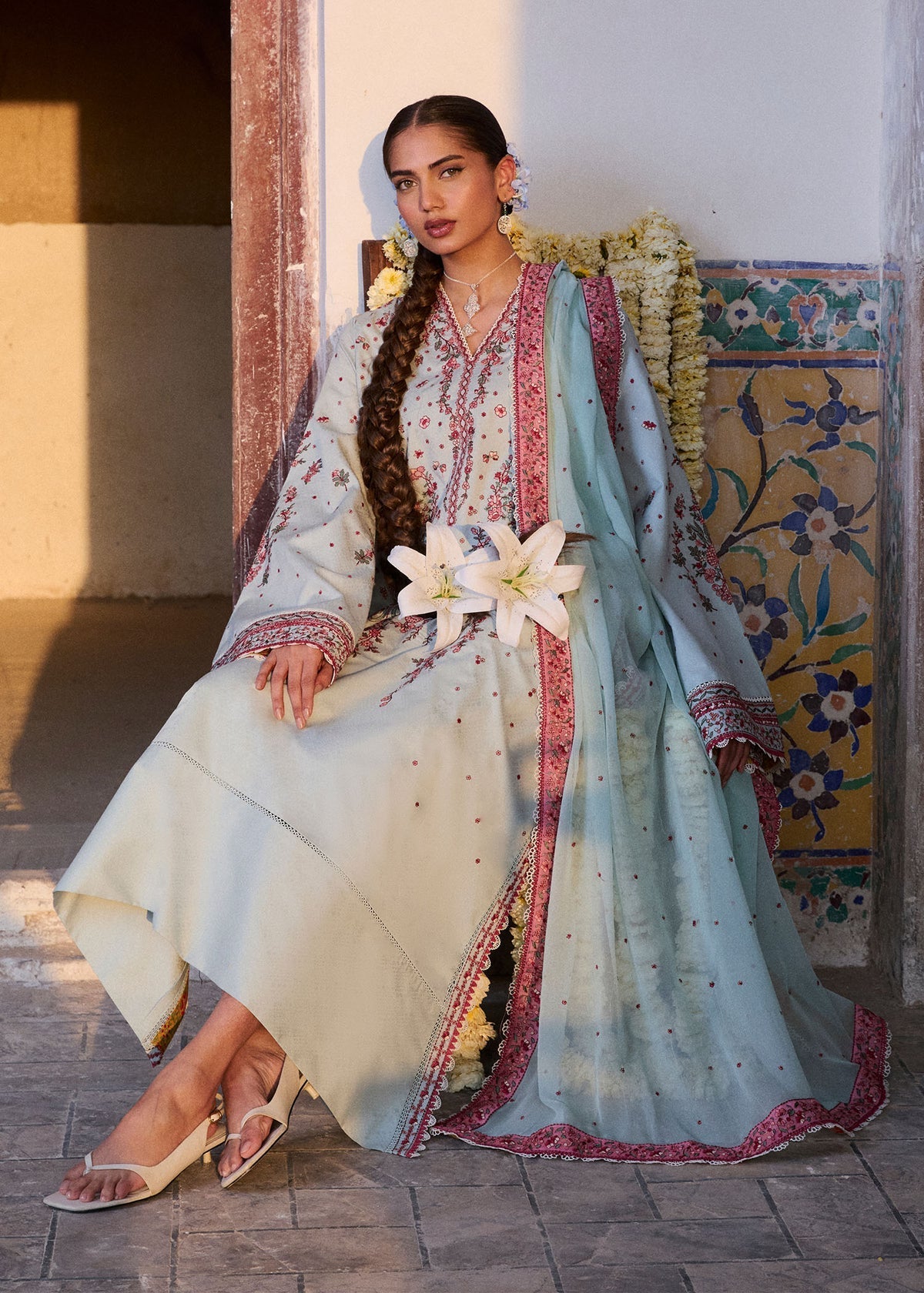 Hussain Rehar | Zan SS26 | Firuz - by Libasekhas UK - Registered Vendor of : Hussain Rehar - 100% Original Designer Dress