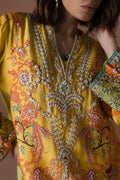 Ammara Khan | Flo 25 |Mango Slush Long Shirt Set (D-04) - by - Libasekhas UK - Registered Vendor of : Ammara Khan - 100% Original Designer Dresss