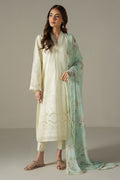 Cross Stitch | Chikankari Lawn 25 | FLORAL MELODY - by - Libasekhas UK - Registered Vendor of : Cross Stitch - 100% Original Designer Dresss
