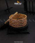 Flower Pettern Bangles - by - Libasekhas UK - Registered Vendor of : Zeesy - 100% Original Designer Dresss