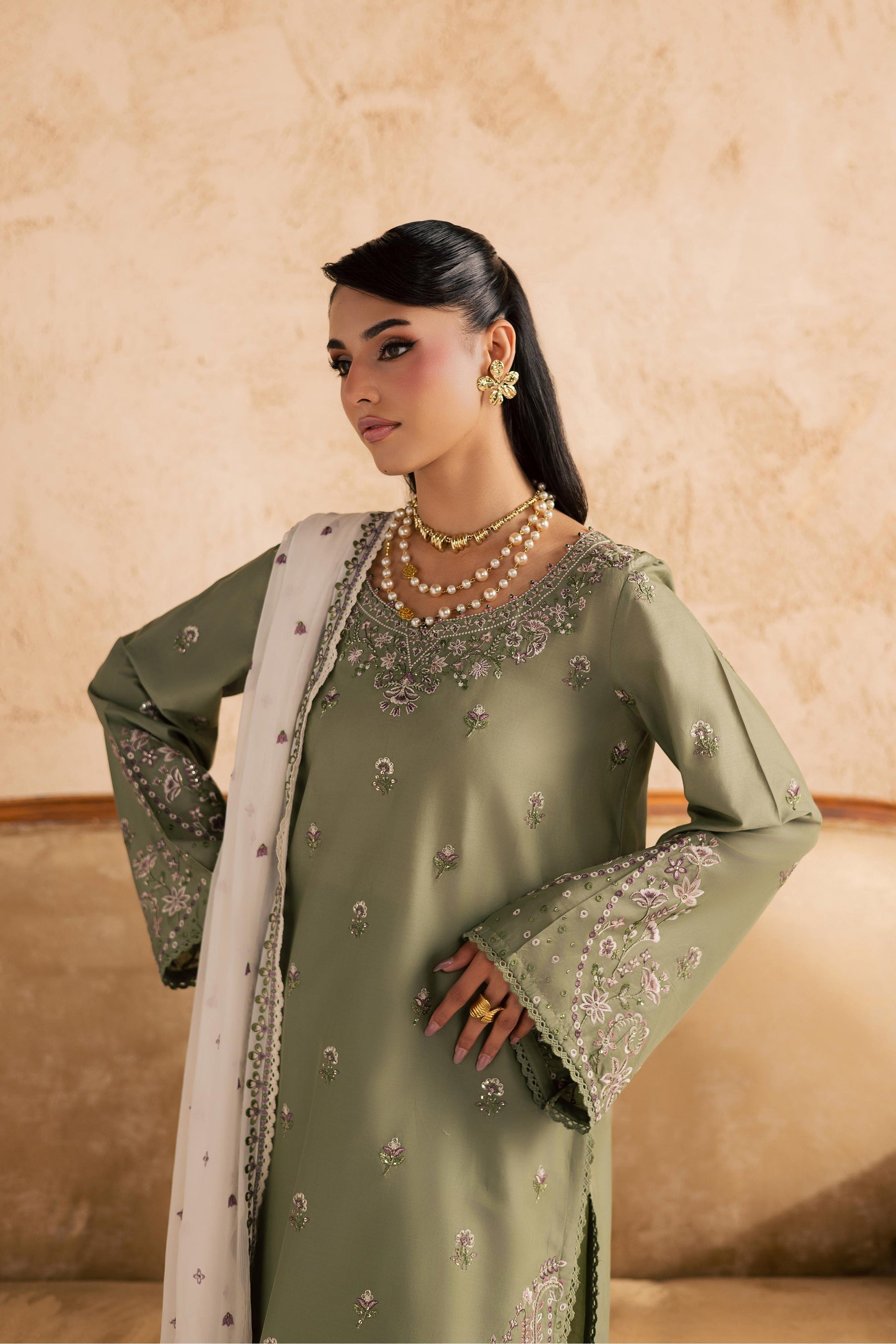Batik | Festive Eid 26 | Forest Whisper - by Libasekhas - Registered Vendor of : Batik - 100% Original Designer Dress