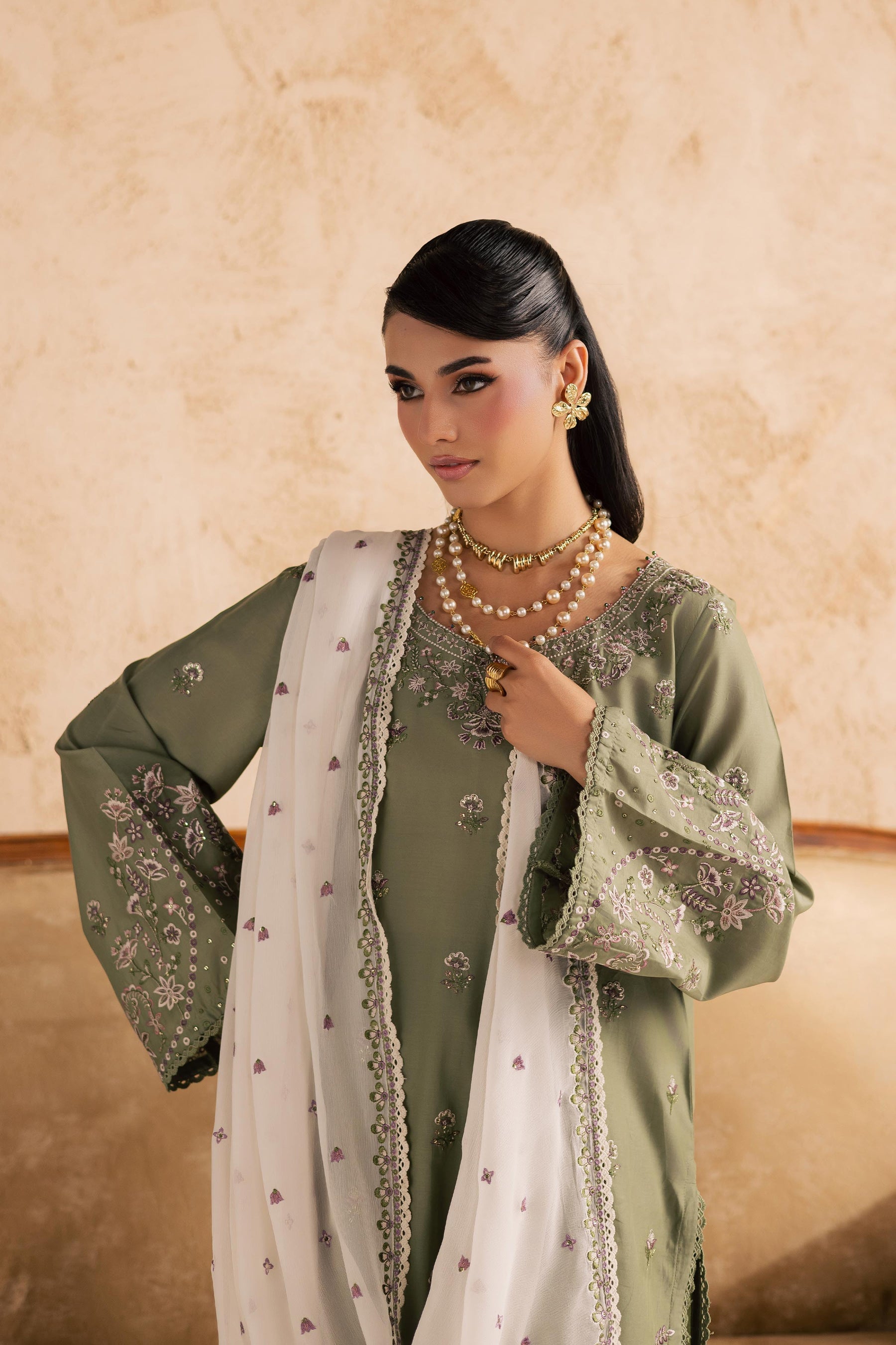 Batik | Festive Eid 26 | Forest Whisper - by Libasekhas - Registered Vendor of : Batik - 100% Original Designer Dress