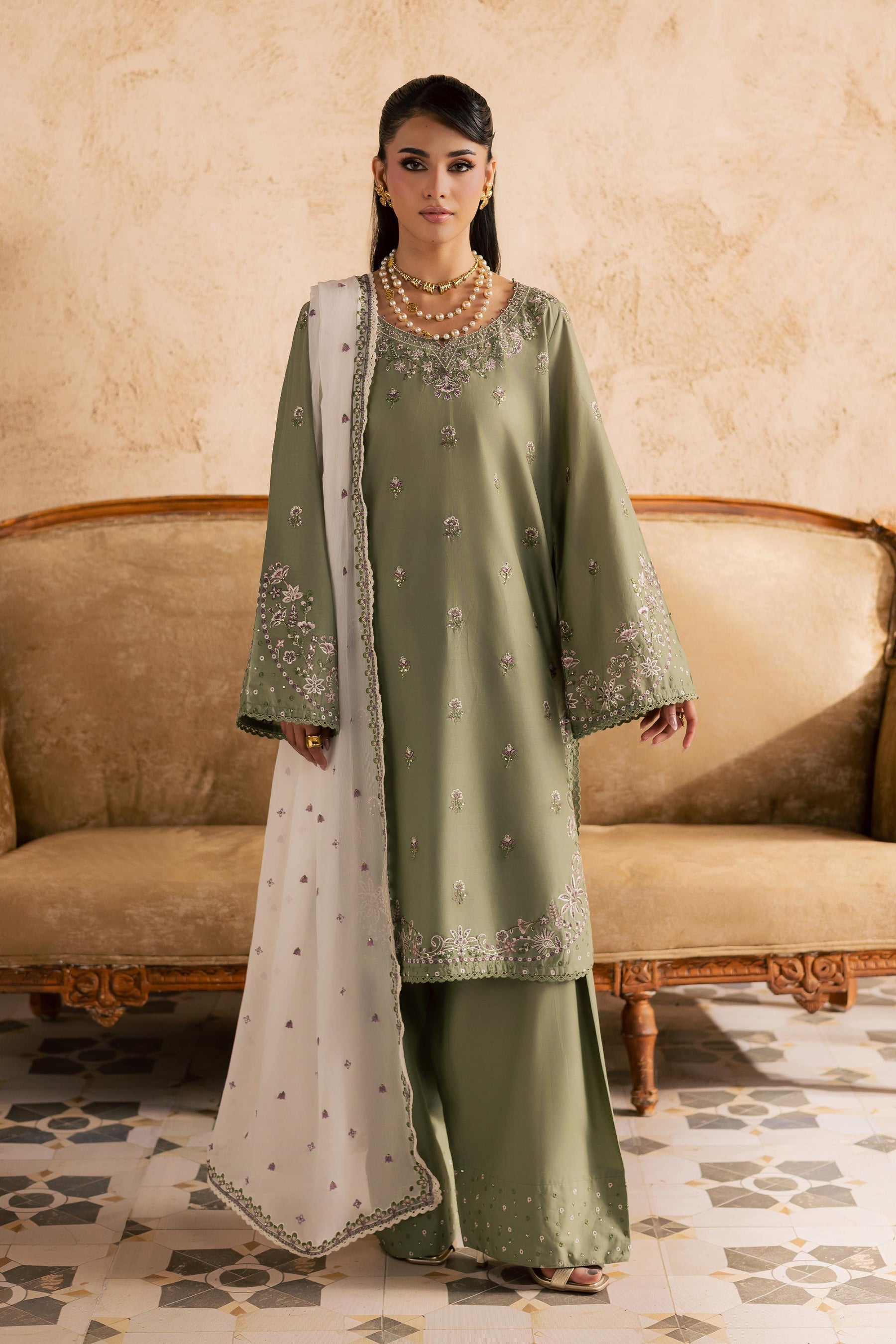 Batik | Festive Eid 26 | Forest Whisper - by Libasekhas - Registered Vendor of : Batik - 100% Original Designer Dress