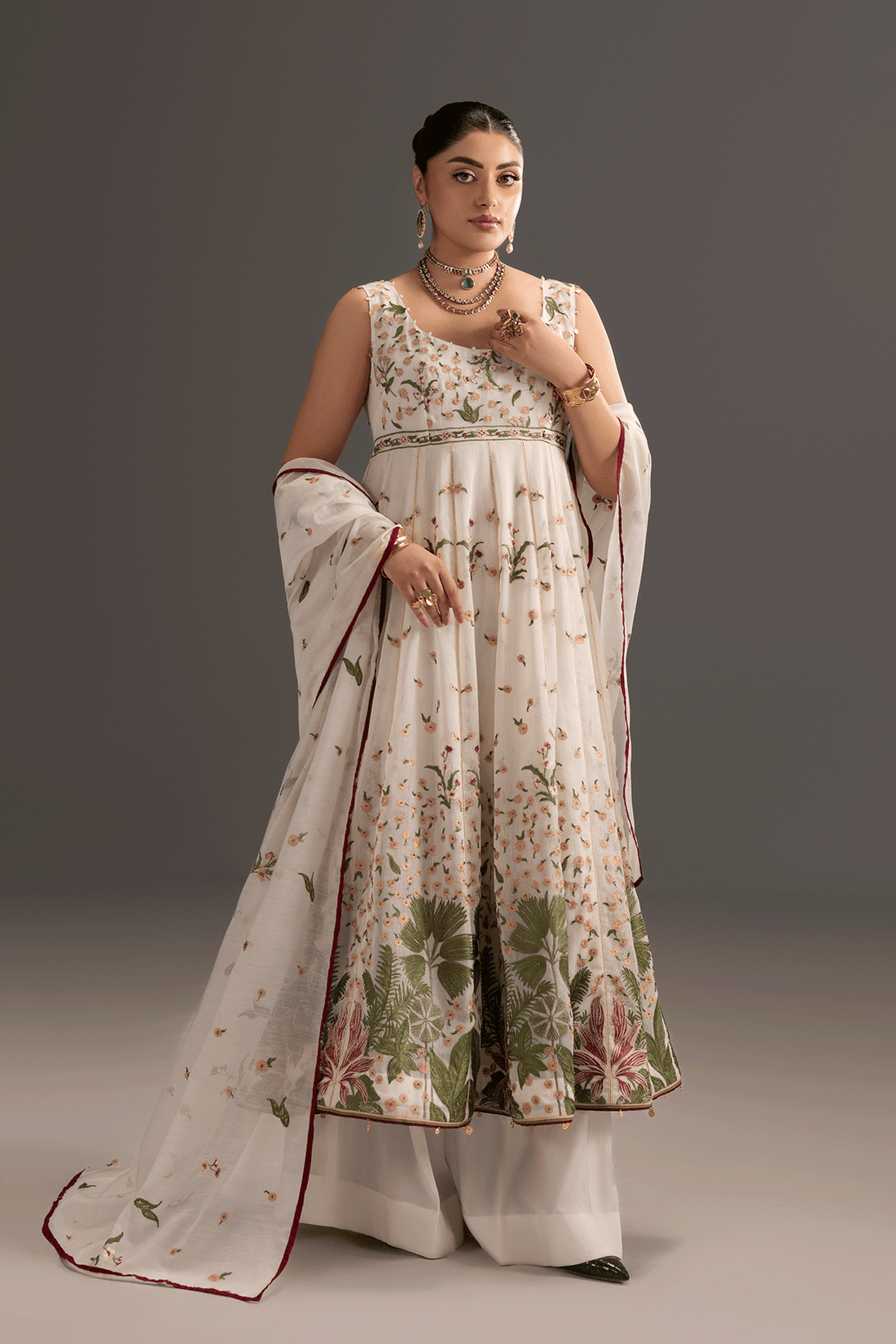 Erum Khan | Summer Whisper | Elegant Glow - by Libasekhas UK - Registered Vendor of : Erum Khan - 100% Original Designer Dress