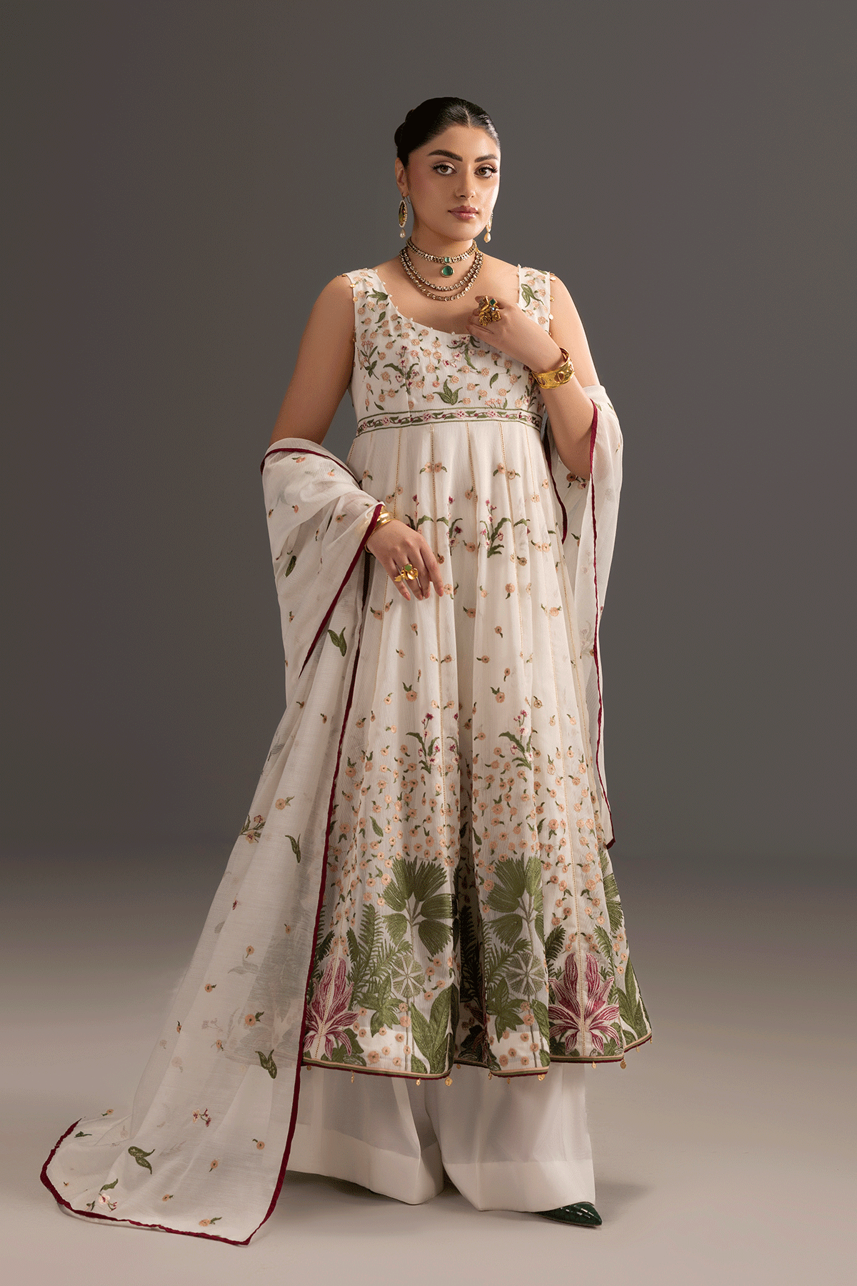 Erum Khan | Summer Whisper | Elegant Glow - by Libasekhas UK - Registered Vendor of : Erum Khan - 100% Original Designer Dress