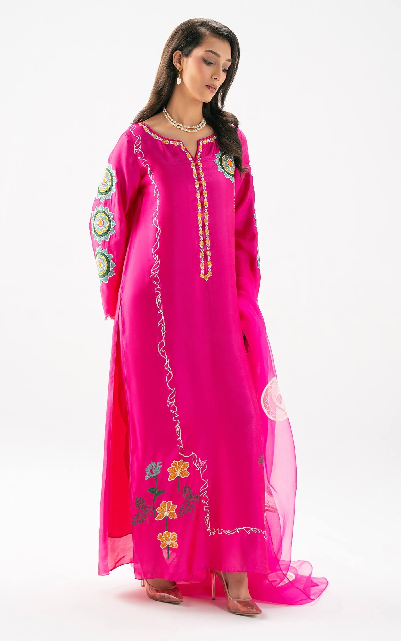 Asifa and Nabeel | Celevara Luxe | Fuchsia Flame - by Libasekhas UK - Registered Vendor of : Asifa and Nabeel - 100% Original Designer Dress
