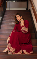 Asifa and Nabeel | Zephyr Formals | Fuchsia Royalty Kaftan - by Libasekhas UK - Registered Vendor of : Asifa and Nabeel - 100% Original Designer Dress