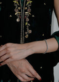 Mahum Asad | Voila Velvets | Emerald - by - Libasekhas UK - Registered Vendor of : Mahum Asad - 100% Original Designer Dresss