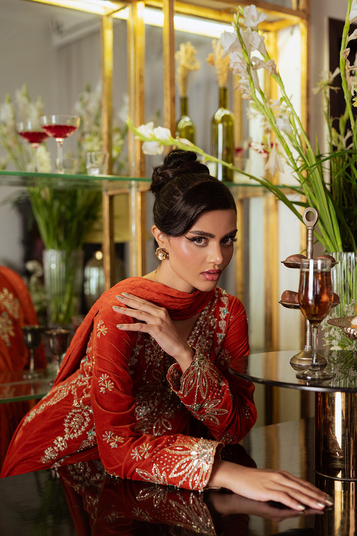 Saira Rizwan | Velvet Pret 25 | NEELAM-SRVP25-06 - by Libasekhas UK - Registered Vendor of : Saira Rizwan - 100% Original Designer Dress