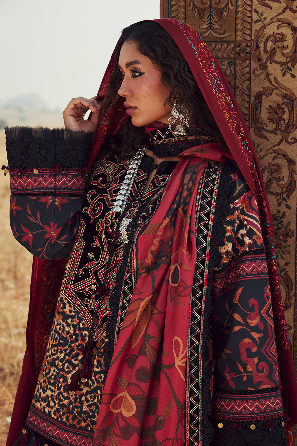 Saira Rizwan | Winter Khaddar 25 | NAZ-SRW25-09 - by Libasekhas UK - Registered Vendor of : Saira Rizwan - 100% Original Designer Dress