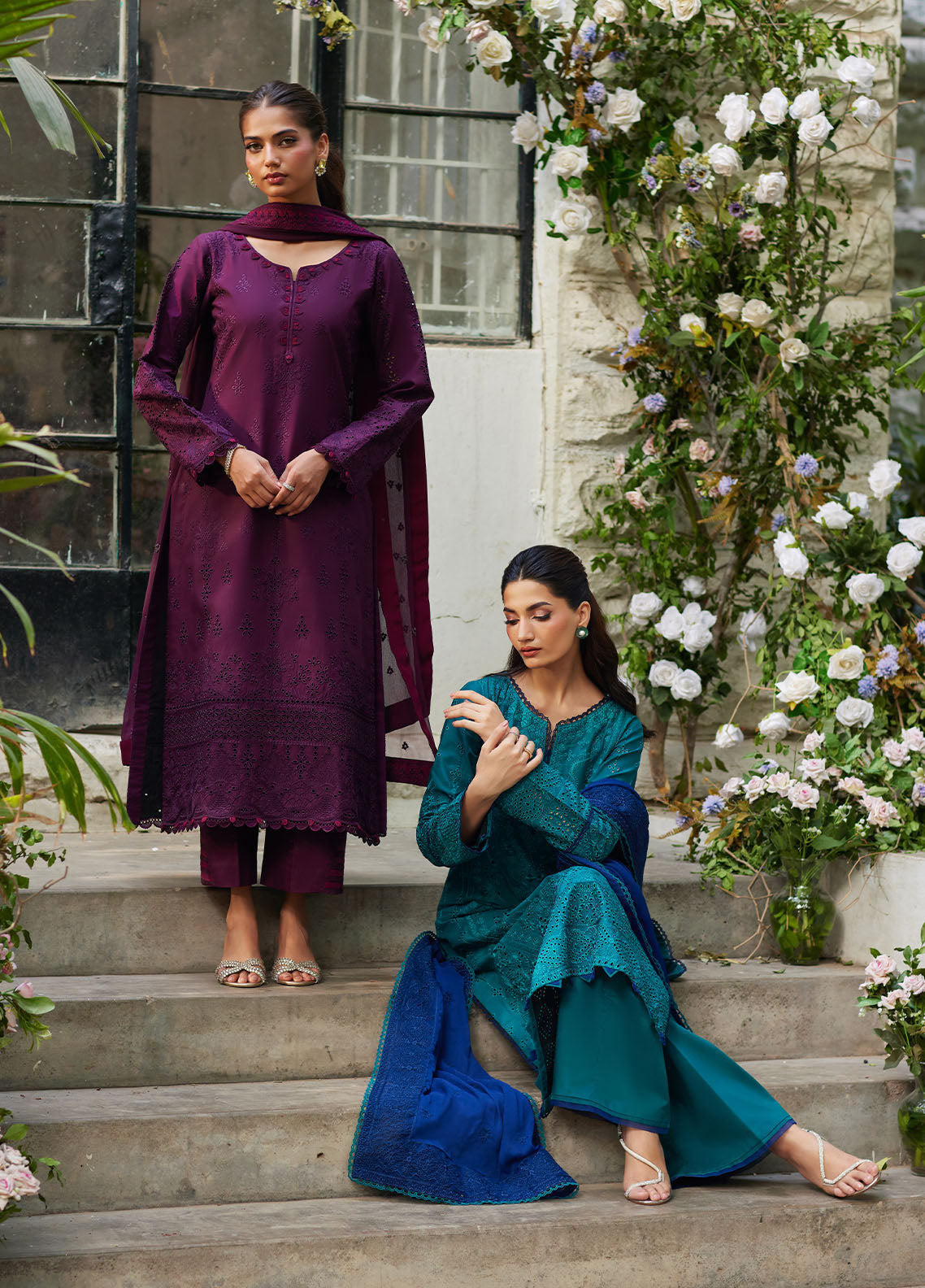Bin Ilyas | Carnival Summer Edit 25 | Amora - by - Libasekhas UK - Registered Vendor of : Gulaal - 100% Original Designer Dresss