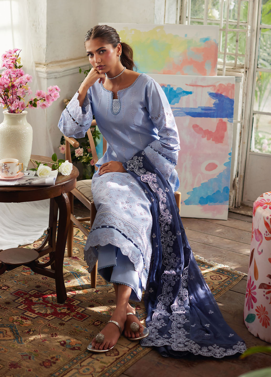 Bin Ilyas | Carnival Summer Edit 25 | Zorya - by - Libasekhas UK - Registered Vendor of : Gulaal - 100% Original Designer Dresss