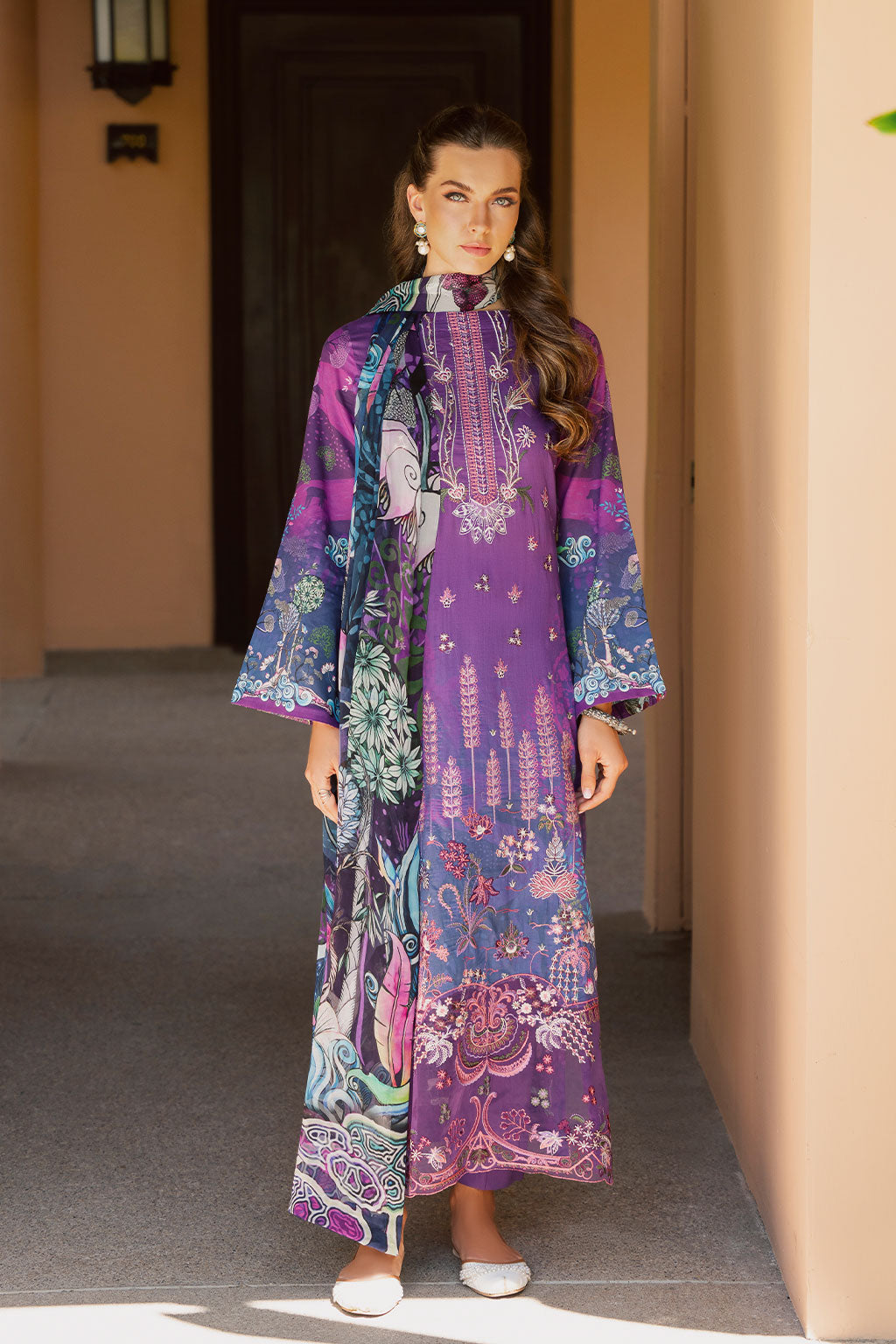 Ramsha | Ghazal Luxury Lawn | G-305 - by - Libasekhas UK - Registered Vendor of : Ramsha - 100% Original Designer Dresss