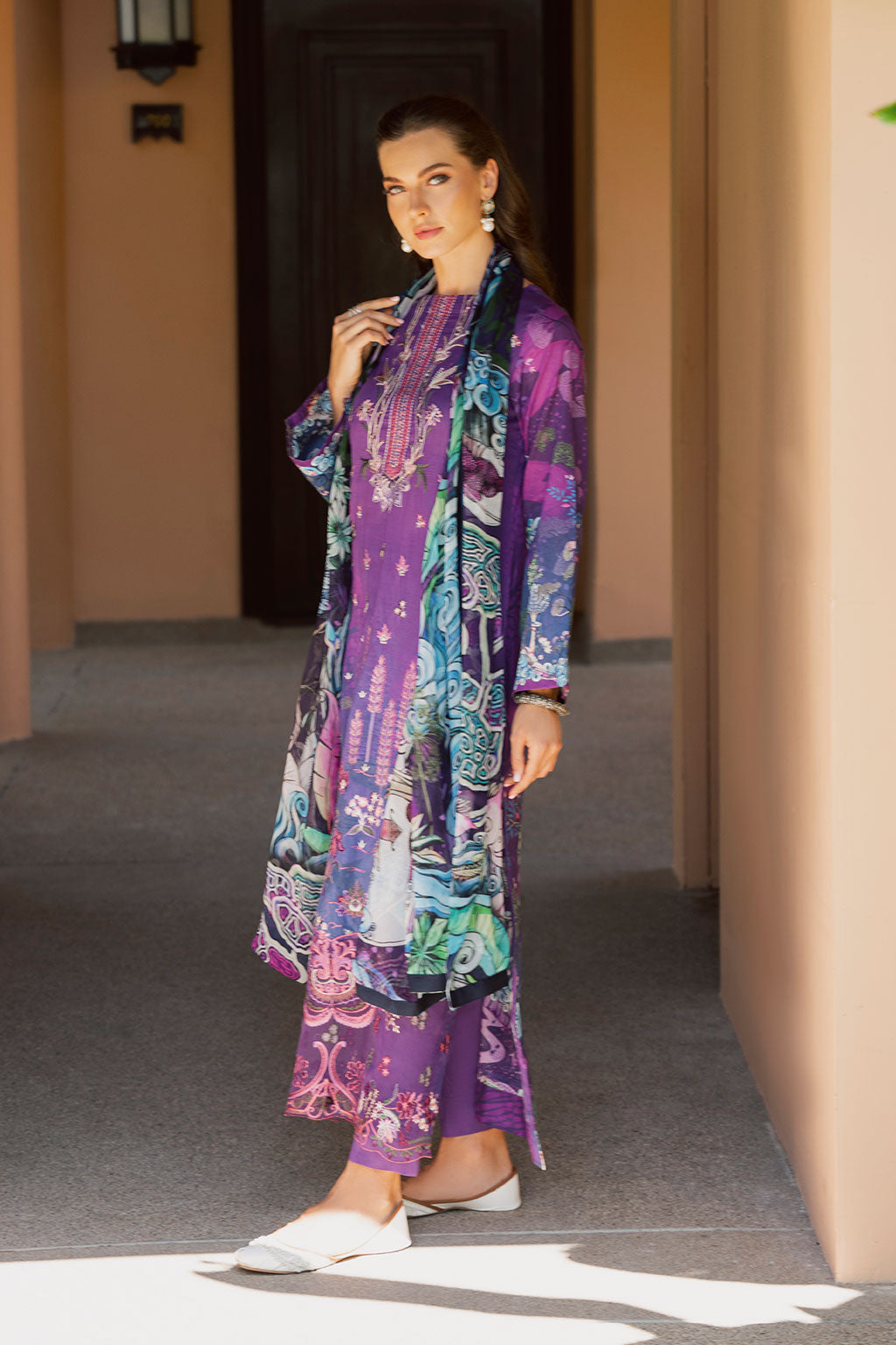Ramsha | Ghazal Luxury Lawn | G-305 - by - Libasekhas UK - Registered Vendor of : Ramsha - 100% Original Designer Dresss