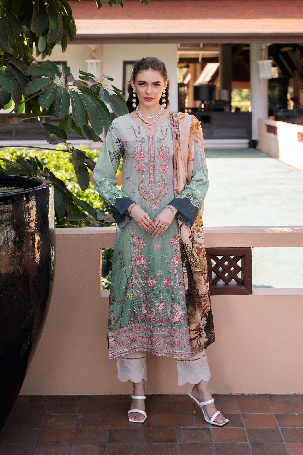Ramsha | Ghazal Luxury Lawn | G-312 - by - Libasekhas UK - Registered Vendor of : Ramsha - 100% Original Designer Dresss