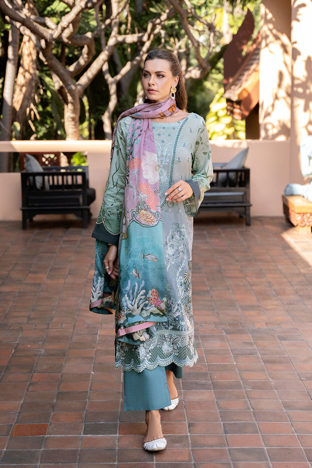 Ramsha | Ghazal Luxury Lawn | G-306 - by - Libasekhas UK - Registered Vendor of : Ramsha - 100% Original Designer Dresss