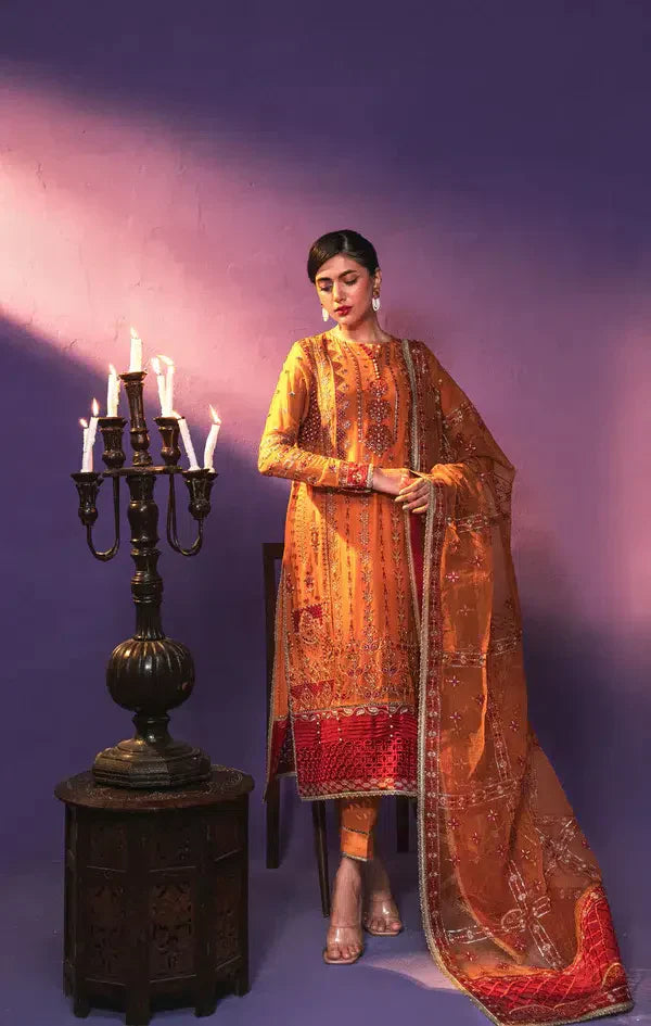 Gisele | Zarish Festive Collection 23 | Gul Makai - by - Libasekhas UK - Registered Vendor of : Gisele - 100% Original Designer Dresss