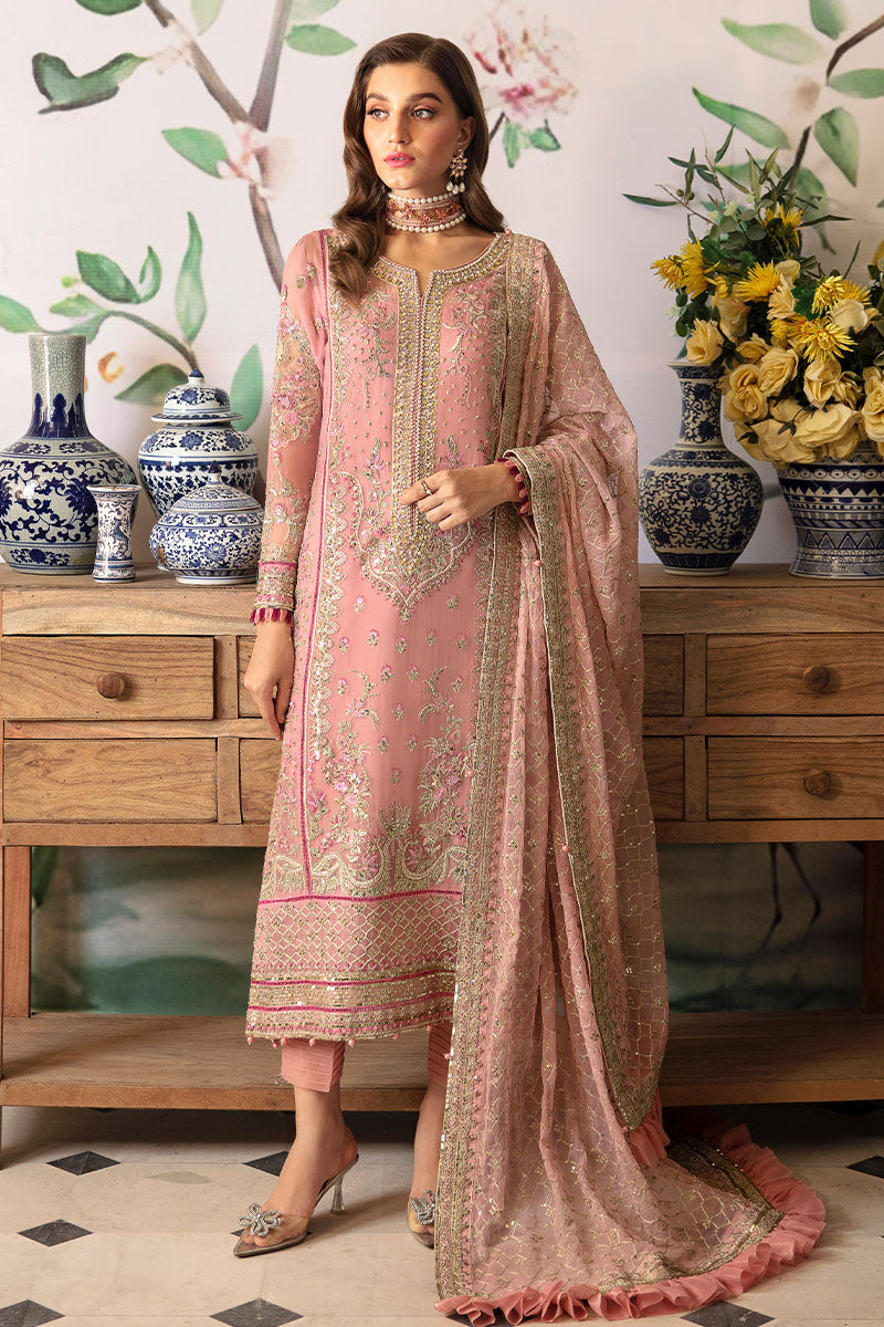 Gulaal | Embroidered Chiffon 24 | Viviana - by - Libasekhas UK - Registered Vendor of : Gulaal - 100% Original Designer Dresss