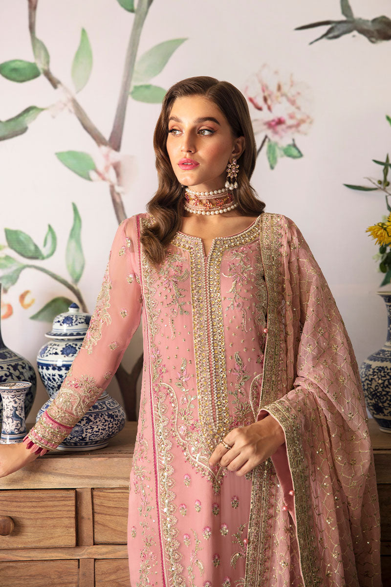 Gulaal | Embroidered Chiffon 24 | Viviana - by - Libasekhas UK - Registered Vendor of : Gulaal - 100% Original Designer Dresss