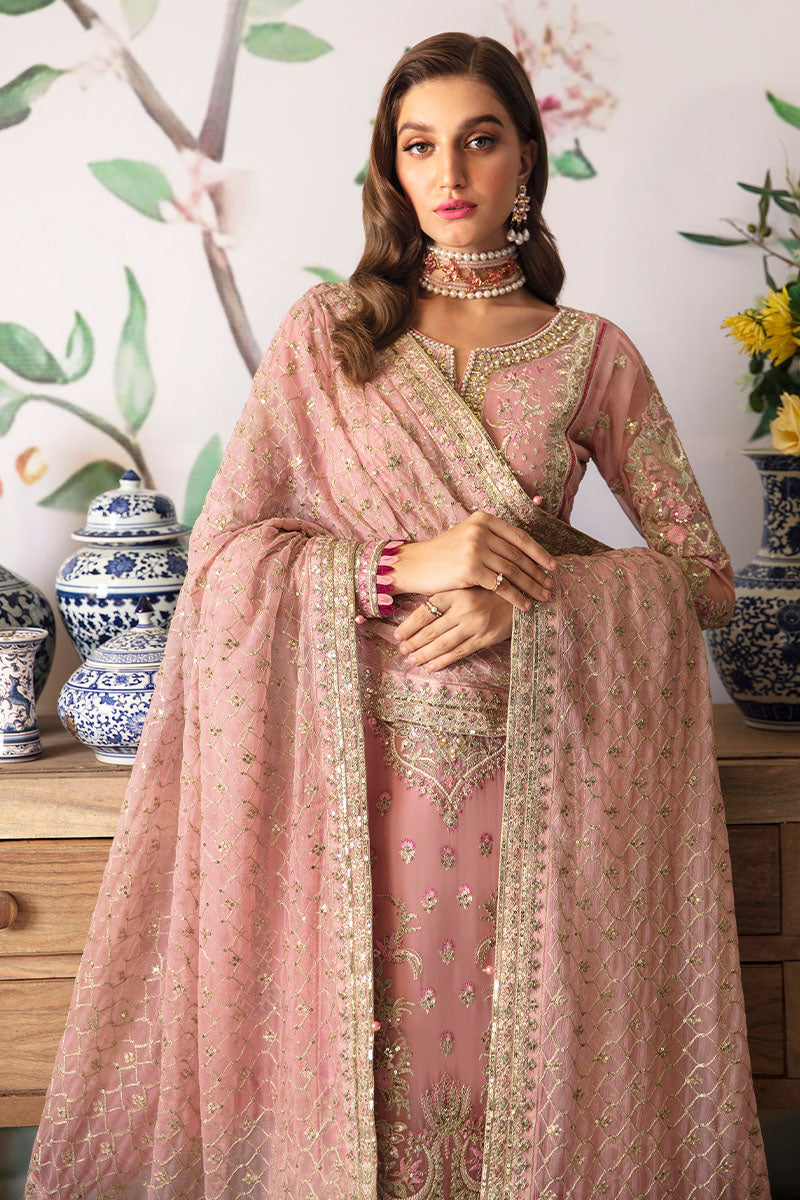 Gulaal | Embroidered Chiffon 24 | Viviana - by - Libasekhas UK - Registered Vendor of : Gulaal - 100% Original Designer Dresss