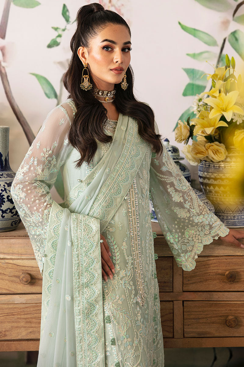 Gulaal | Embroidered Chiffon 24 | Jade - by - Libasekhas UK - Registered Vendor of : Gulaal - 100% Original Designer Dresss