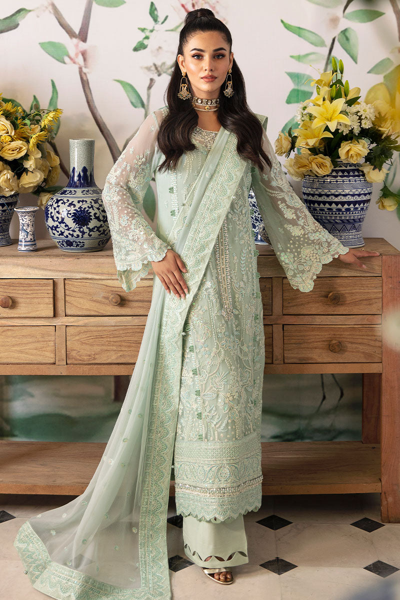 Gulaal | Embroidered Chiffon 24 | Jade - by - Libasekhas UK - Registered Vendor of : Gulaal - 100% Original Designer Dresss