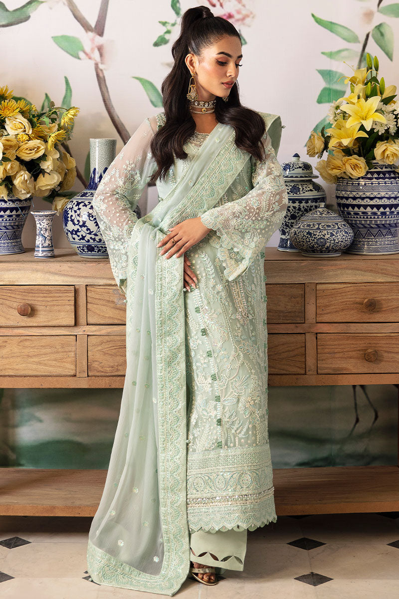 Gulaal | Embroidered Chiffon 24 | Jade - by - Libasekhas UK - Registered Vendor of : Gulaal - 100% Original Designer Dresss