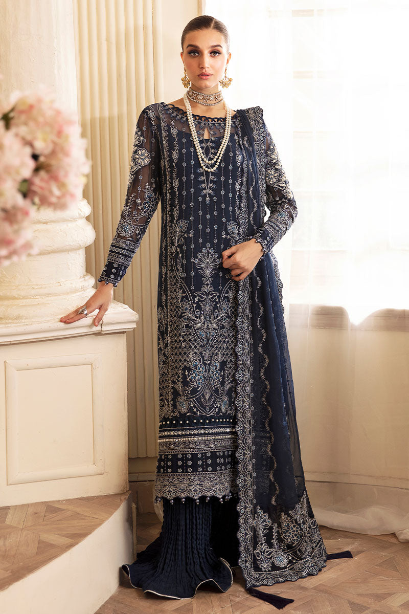 Gulaal | Embroidered Chiffon 24 | Evara - by - Libasekhas UK - Registered Vendor of : Gulaal - 100% Original Designer Dresss