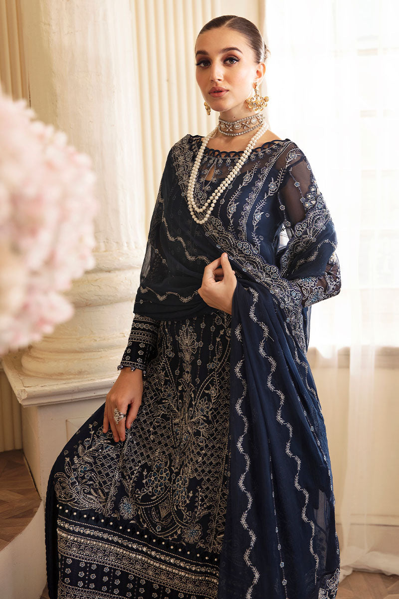 Gulaal | Embroidered Chiffon 24 | Evara - by - Libasekhas UK - Registered Vendor of : Gulaal - 100% Original Designer Dresss