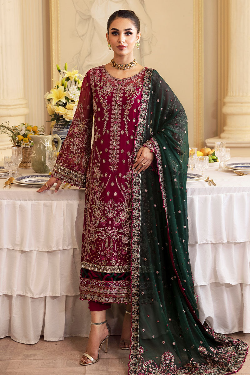 Gulaal | Embroidered Chiffon 24 | Blanca - by - Libasekhas UK - Registered Vendor of : Gulaal - 100% Original Designer Dresss