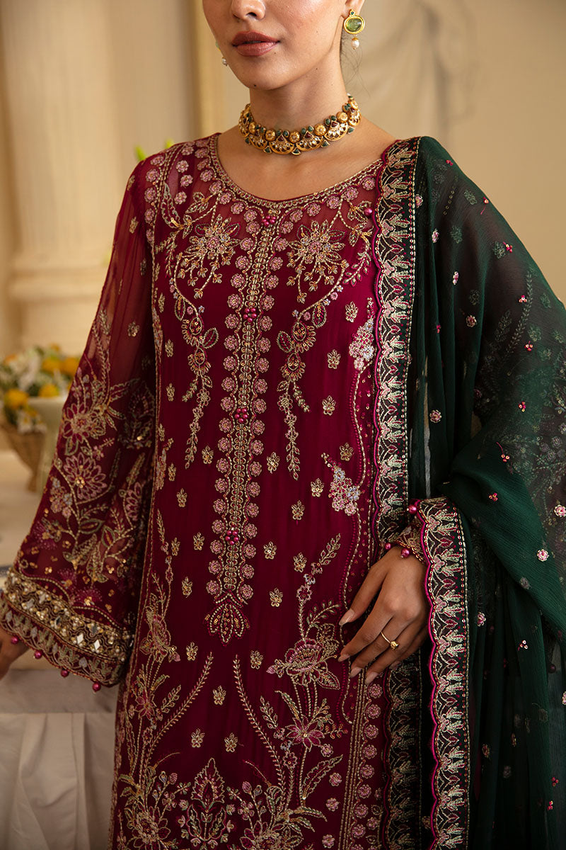 Gulaal | Embroidered Chiffon 24 | Blanca - by - Libasekhas UK - Registered Vendor of : Gulaal - 100% Original Designer Dresss
