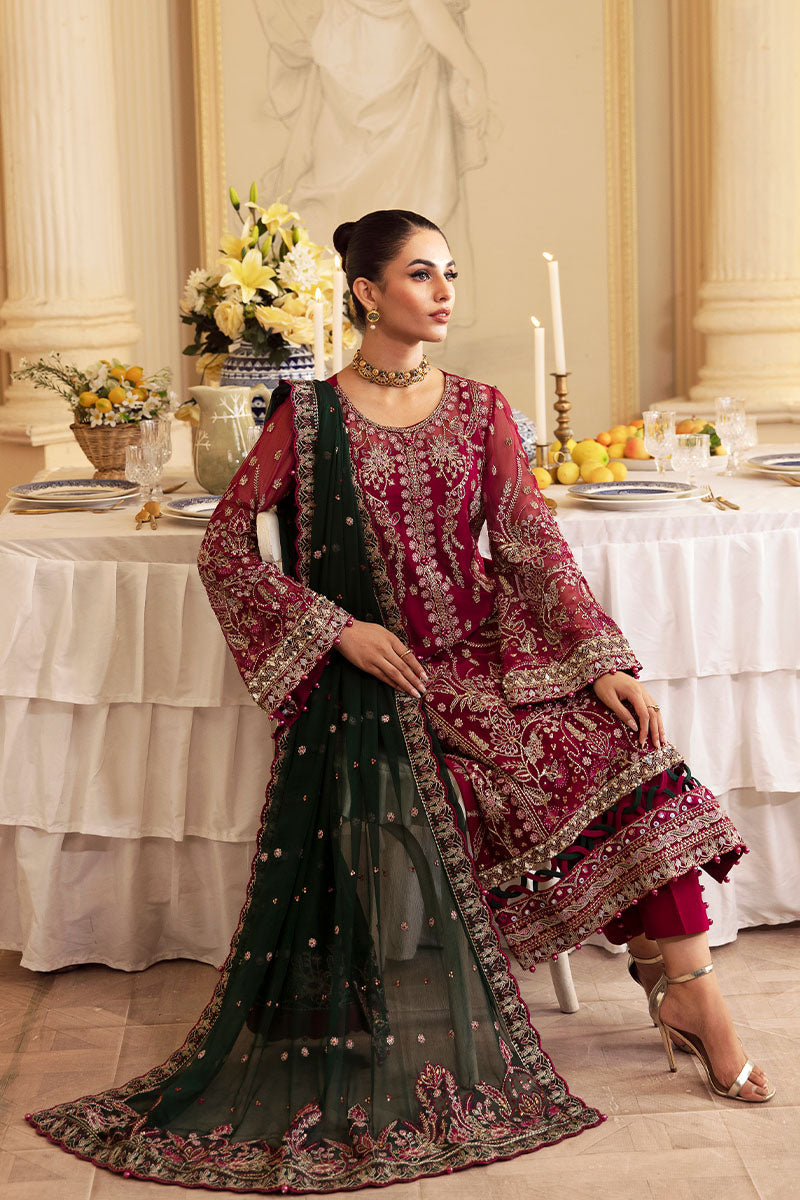 Gulaal | Embroidered Chiffon 24 | Blanca - by - Libasekhas UK - Registered Vendor of : Gulaal - 100% Original Designer Dresss