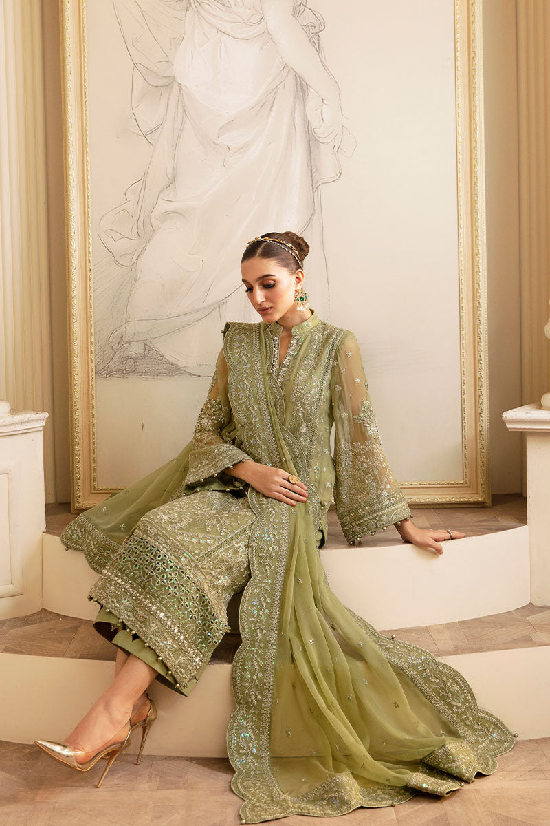 Gulaal | Embroidered Chiffon 24 | Almendra - by - Libasekhas UK - Registered Vendor of : Gulaal - 100% Original Designer Dresss