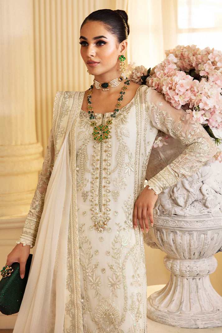 Gulaal | Embroidered Chiffon 24 | Delphine - by - Libasekhas UK - Registered Vendor of : Gulaal - 100% Original Designer Dresss