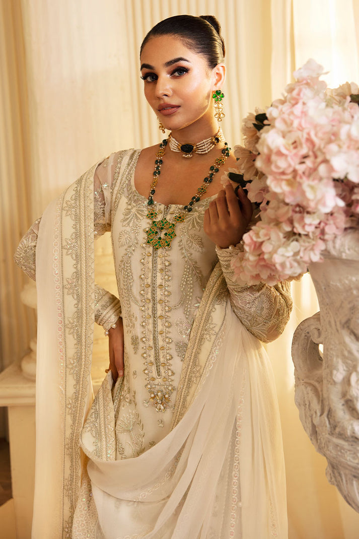 Gulaal | Embroidered Chiffon 24 | Delphine - by - Libasekhas UK - Registered Vendor of : Gulaal - 100% Original Designer Dresss
