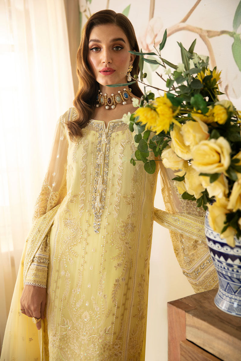 Gulaal | Embroidered Chiffon 24 | Estrella - by - Libasekhas UK - Registered Vendor of : Gulaal - 100% Original Designer Dresss